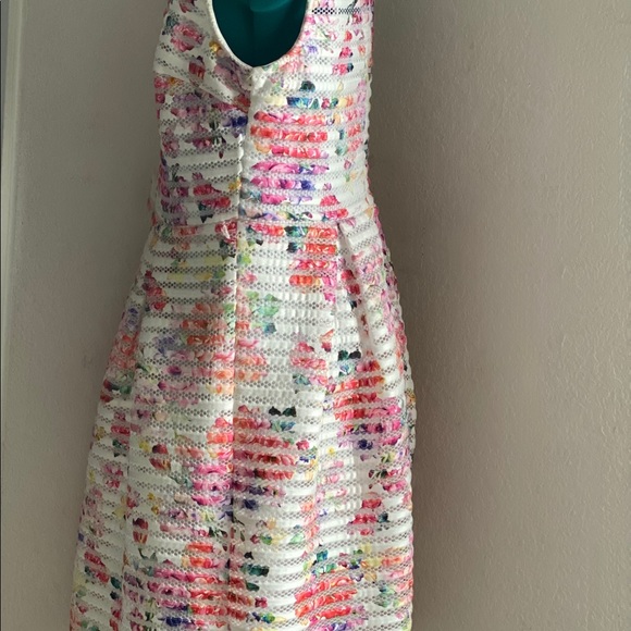 Colorful Floral women’s Tea Dress Size 10 - Picture 3 of 8